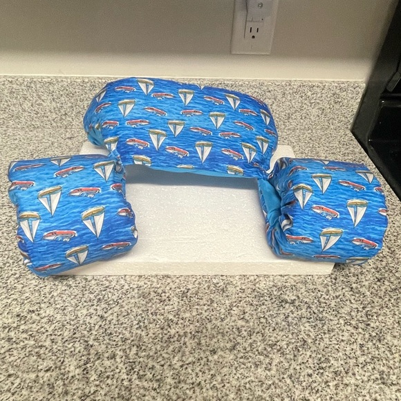 💚EUC Toddler Swim Vest W/Sleeves Puddle Jumper Fabric Kids Swim Vest W:Armbands - Picture 3 of 12